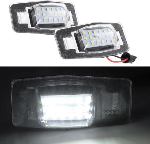 Riloer Xenon White LED لوحة ترخيص خلفية، ضوء لوحة ترخيص LED، استبدال مجموعة Tag Lp، لوحة أرقام Lp، متوافقة مع Mazda Miata MX-5 1999-2005، YL8Z13550AA، NC1051270C، NC1051270A in Kuwait