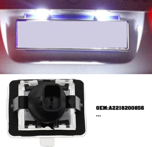 2Pcs 18LED Number Plate Light A0999067000 A2218200856 Compatible with Mercedes W205 C205 CLA C117 C218 W213 C238 in Saudi Arabia