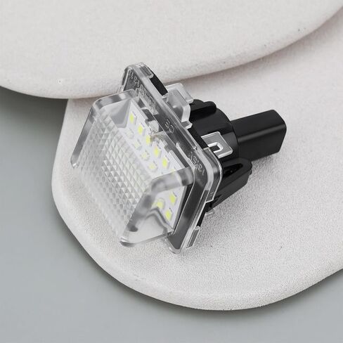 2Pcs 18LED Number Plate Light A0999067000 A2218200856 Compatible with Mercedes W205 C205 CLA C117 C218 W213 C238 in Saudi Arabia