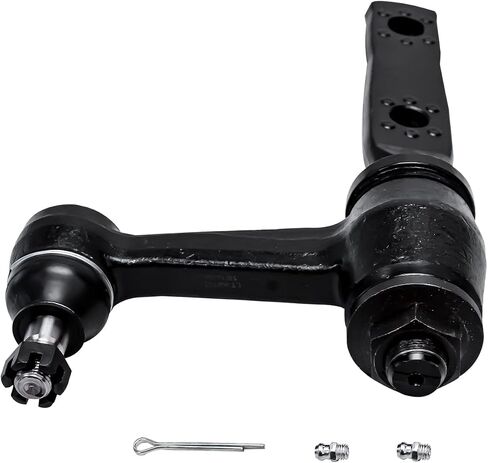 محور ديترويت - ذراع التوجيه الأمامي وذراع المهمل لسيارة Ford F-150 Expedition F-250 Lincoln Navigator، ذراع Idler [مع نمط مسمار 3.43 بوصة] استبدال Pitman Arm 1997 1998 1999 in Saudi Arabia