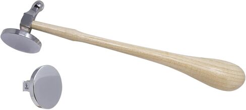2" Flat Face German-Style Chasing Hammer Jewelry Making Metal Forming Riveting Flattening in Saudi Arabia