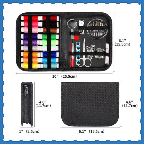 130Pcs Portable Sewing Kit,Needle and Thread Kit for Sewing,Professional Sewings Supplies Accessories in Saudi Arabia