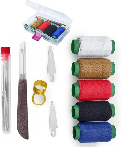 37PCS Sewing Tool Set, Portable Needle and Thread Kit with Storage Box, Embroidery Needles Thread Sewing Working Tool Kit in Saudi Arabia