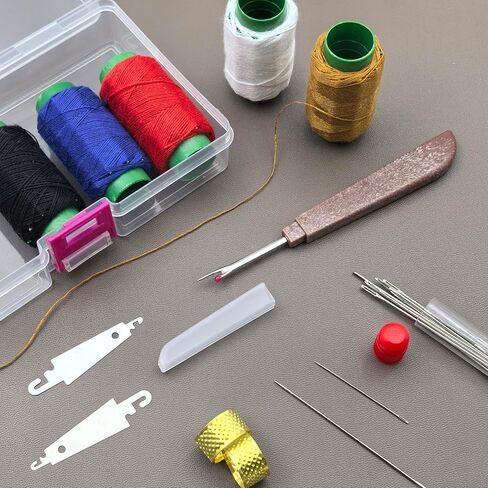 37PCS Sewing Tool Set, Portable Needle and Thread Kit with Storage Box, Embroidery Needles Thread Sewing Working Tool Kit in Saudi Arabia
