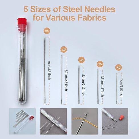 37PCS Sewing Tool Set, Portable Needle and Thread Kit with Storage Box, Embroidery Needles Thread Sewing Working Tool Kit in Saudi Arabia