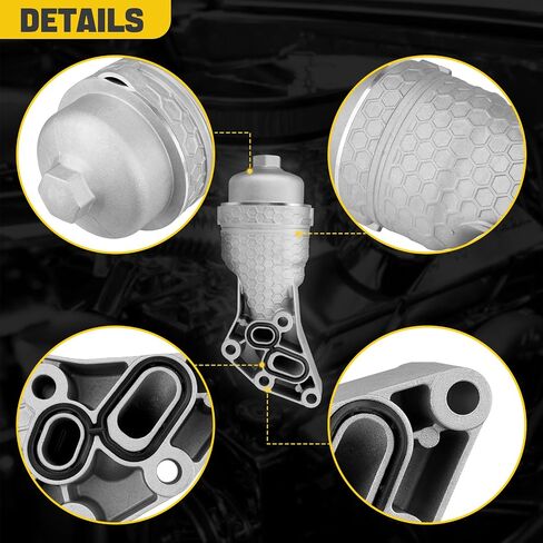 26300-3LAA0 ترقية غطاء فلتر زيت الألومنيوم بالكامل متوافق مع Hyundai 14-16 Genesis 17-20 Genesis G80 20-23 Palisade Kia 17-20 Cadenza 19-20 Sorento 19-21 Sedona 20-24 Telluride OE # 263003LAA0 in Saudi Arabia