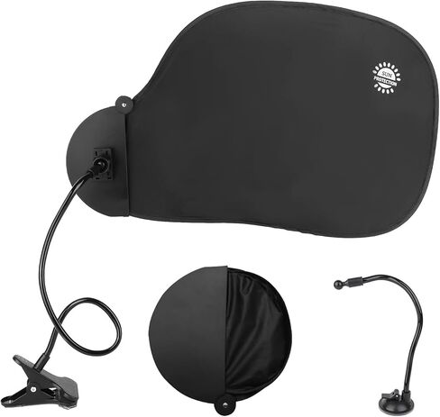 Office Desk Shade, Professional Adjustable Cubicle Light Blocker, Black, Glare and Disturbance Protection for Working Spaces in Saudi Arabia