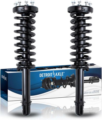 محور ديترويت - 2 دعامات أمامية لسيارة هوندا أكورد 2003-2007 دعامات كاملة مع زنبرك لفائف 2004 2005 2006 استبدال مجموعة الصدمات الجاهزة للتثبيت السريع in Kuwait