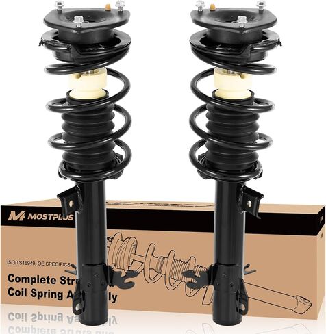 MOSTPLUS Front and Rear Struts Complete Assembly Compatible for 2002-2006 Mini Cooper 1.6L Struts w/Coil Spring Assembly Shocks Absorber 172266 172265 171112L 171112R in Saudi Arabia