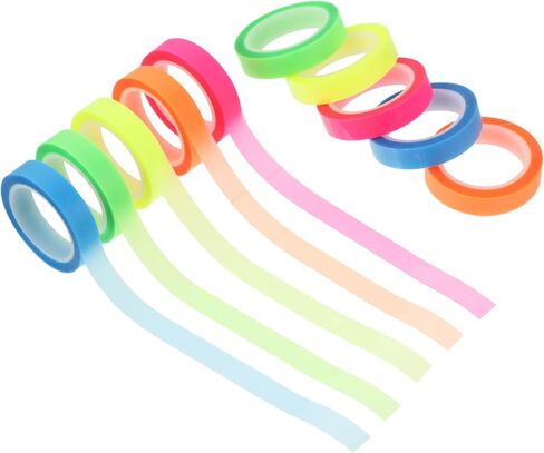 Tofficu 10Rolls Highlighter Tape Removable Reading Tabs for Books Easy to Use and Carry for Study and Annotation in Saudi Arabia