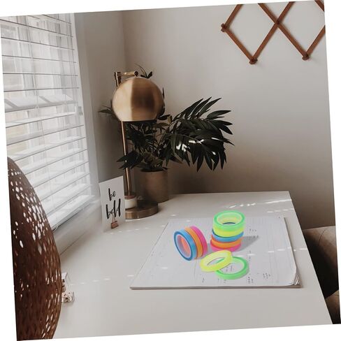 Tofficu 10Rolls Highlighter Tape Removable Reading Tabs for Books Easy to Use and Carry for Study and Annotation in Saudi Arabia