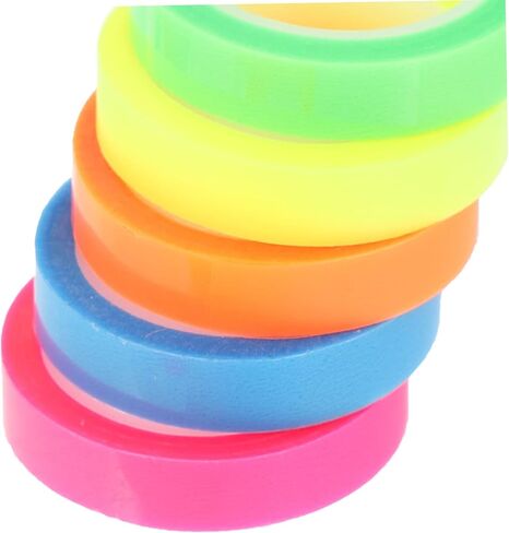 Tofficu 10Rolls Highlighter Tape Removable Reading Tabs for Books Easy to Use and Carry for Study and Annotation in Saudi Arabia