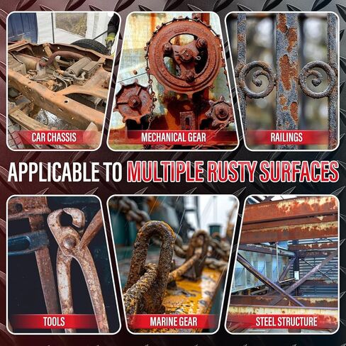 2-in-1 Rust Conveter Automotive & Metal Primer Black, Ultra Heat-Stable Rust Reformer & Rust Encapsulator Paint for Car, Trailer, Chassis, Ultra Protective Rust Neutralizer with Maximum Long-Term Protection, Permanently Stops Rust & Corrosion, Matte Black in Kuwait