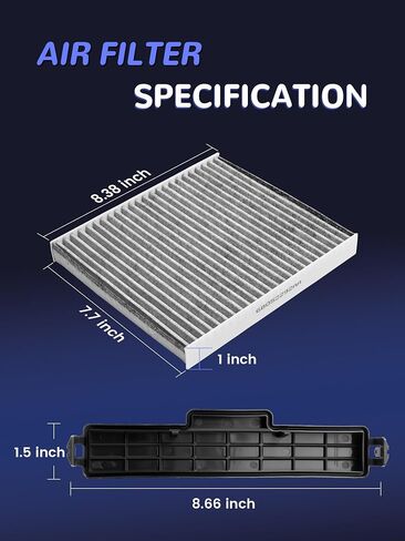 Cabin Air Filter & Filter Access Door Compatible with 2011-2020 Ram 1500 2500 3500 4500 5500 2008-2018 Journey 2010-2016 Compass Patriot Replacs 68318365AA 68406048AA 68052292AA 5058693AA in Saudi Arabia