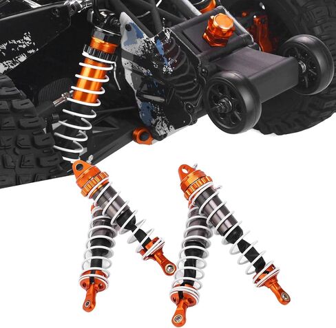 RC Shocks Replacement Damper Springs Shock Absorber Aluminum Alloy for ZD Racing 1/7 DBX07 and LOSI 1/7 Mojave Off Road Vehicle (Orange) in Saudi Arabia