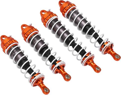 RC Shocks Replacement Damper Springs Shock Absorber Aluminum Alloy for ZD Racing 1/7 DBX07 and LOSI 1/7 Mojave Off Road Vehicle (Orange) in Saudi Arabia