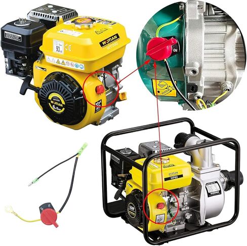 مفتاح إيقاف تشغيل المحرك متوافق مع Champion Predator Firman Briggs وStratton Honda وClones GX160 GX200 GX212 GX225 GX240 GX270 GX340 GX390 3 قطع in Kuwait