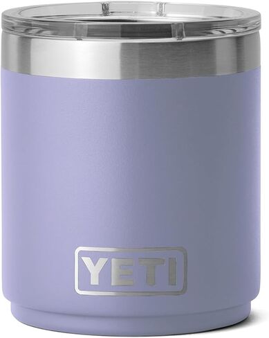 كرة منخفضة قابلة للتكديس من YETI Rambler 10 أونصة 2.0، معزولة بالفراغ، من الفولاذ المقاوم للصدأ مع غطاء MagSlider، فحمي in Saudi Arabia