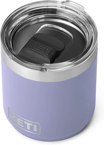 كرة منخفضة قابلة للتكديس من YETI Rambler 10 أونصة 2.0، معزولة بالفراغ، من الفولاذ المقاوم للصدأ مع غطاء MagSlider، فحمي in Saudi Arabia