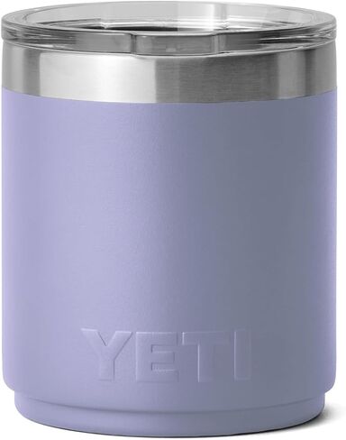كرة منخفضة قابلة للتكديس من YETI Rambler 10 أونصة 2.0، معزولة بالفراغ، من الفولاذ المقاوم للصدأ مع غطاء MagSlider، فحمي in Saudi Arabia