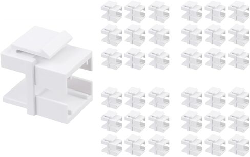 10-Pack LC/UPC Fiber Optic Coupler Keystone Jack Modular for Patch Panels and Wall Plates LC Duplex Singlemode in Kuwait
