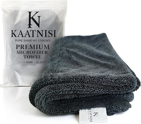 Premium Microfiber Car Drying Towel - 50x80cm - 1200GSM - Dual Sided, Super Absorbent in Saudi Arabia