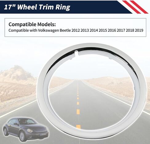 حلقة حافة العجلة مقاس 17 بوصة متوافقة مع Volkswagen Beetle 2012 2013 2014 2015 2016 2017 2018 2019 استبدال 5C0601157A 5C0-601-157-A Hubcap Ring in Saudi Arabia