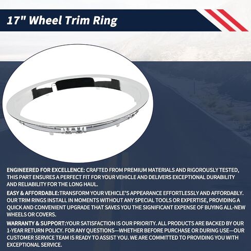 حلقة حافة العجلة مقاس 17 بوصة متوافقة مع Volkswagen Beetle 2012 2013 2014 2015 2016 2017 2018 2019 استبدال 5C0601157A 5C0-601-157-A Hubcap Ring in Saudi Arabia
