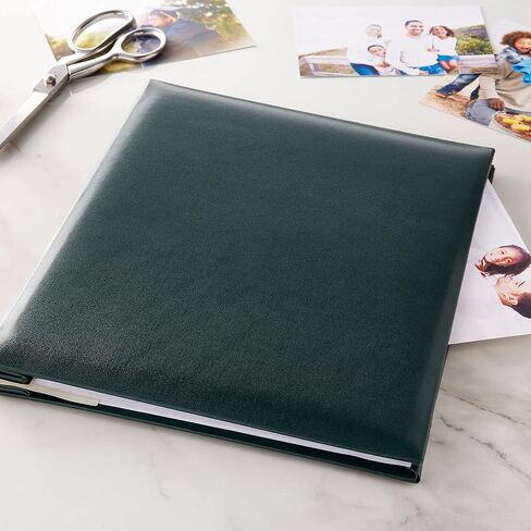 Recollections 8.5" x 11" Hunter Green Vinyl Scrapbook Photo Album - Weddings, Birthdays, Anniversaries, and Family - Bulk 8 Pack in Saudi Arabia
