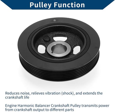 No.2312425000 Engine Harmonic Balancer Crankshaft Pulley for Dodge Journey 2009-2020 Harmonic Balancer Pulley Crank Pulley 6 Groove Durable in Saudi Arabia