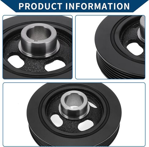 No.2312425000 Engine Harmonic Balancer Crankshaft Pulley for Dodge Journey 2009-2020 Harmonic Balancer Pulley Crank Pulley 6 Groove Durable in Saudi Arabia