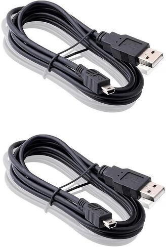 قطعتان من كابل شاحن USB صغير لآلة حاسبة TI-84 Plus CE، شحن بديل 3.3 قدم متوافق مع TI-84 Plus، TI-84 Plus CE، TI-Nspire CX، TI-83 TI-85 TI-89 - شحن متين وسريع in Saudi Arabia