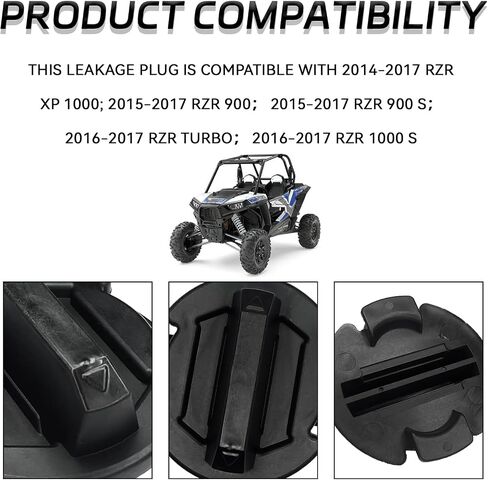 4 قطع قابس تصريف الأرضية لـ Polaris General RZR XP 1000 RZR 900/S، قابس تصريف ملتوي، سدادات أرضية بديلة OEM # 8414694 5414694، ملحقات السيارة in Kuwait