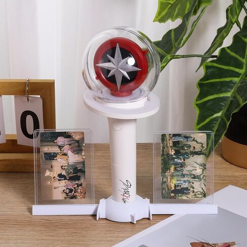 Stray Light Stick Holder (V1 & V2 Compatible) with 2 Photo Card Stands for Skz's Fans Gifts in Saudi Arabia