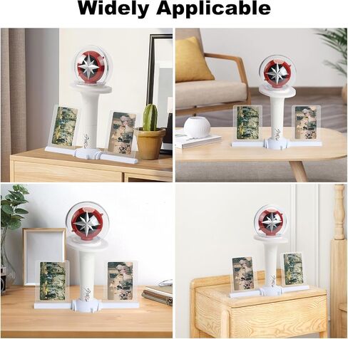 Stray Light Stick Holder (V1 & V2 Compatible) with 2 Photo Card Stands for Skz's Fans Gifts in Saudi Arabia