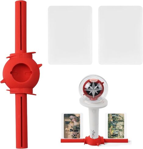 Stray Light Stick Holder (V1 & V2 Compatible) with 2 Photo Card Stands for Skz's Fans Gifts in Saudi Arabia