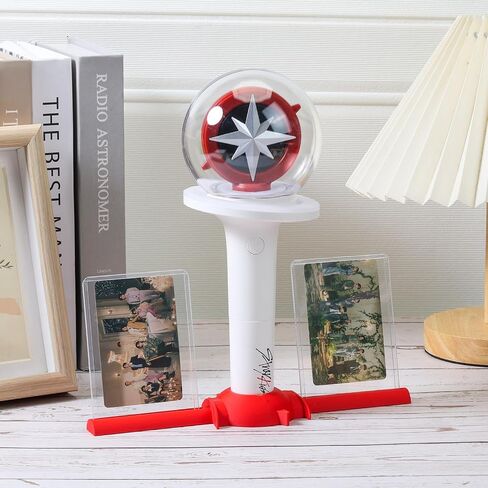 Stray Light Stick Holder (V1 & V2 Compatible) with 2 Photo Card Stands for Skz's Fans Gifts in Saudi Arabia
