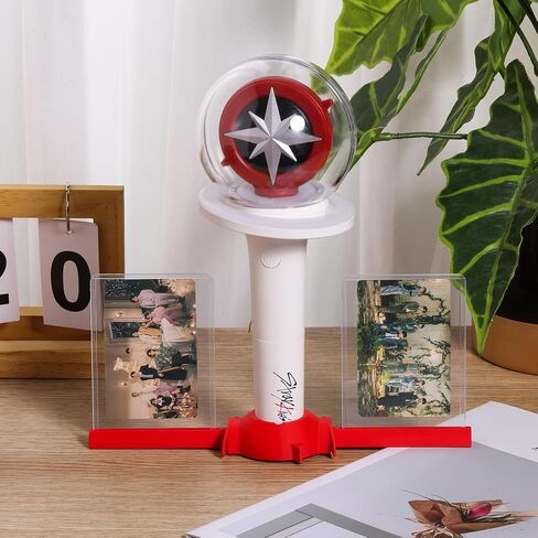 Stray Light Stick Holder (V1 & V2 Compatible) with 2 Photo Card Stands for Skz's Fans Gifts in Saudi Arabia