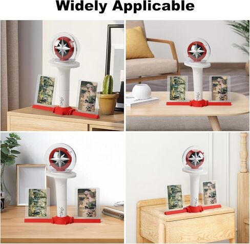Stray Light Stick Holder (V1 & V2 Compatible) with 2 Photo Card Stands for Skz's Fans Gifts in Saudi Arabia
