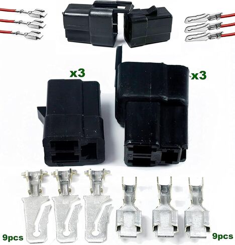موصل APTIV Metri-Pack 56 Series 3 موصلات مع طرف ذكر وأنثى 12-10 AWG (عبوة من 3 مجموعات) in Kuwait