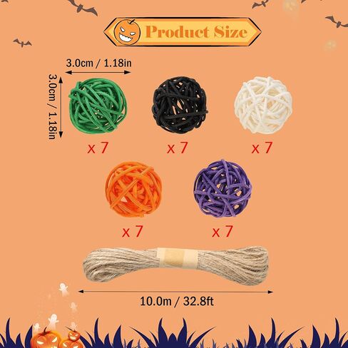 30PCS Independence Day Star Rattan Balls Decor, Hanging Ornament with 30PCS Hanging Strings for 4th of July Tree Decor, 2.36 Inch Star Shaped Rattan Ornaments for Home Decor in Saudi Arabia