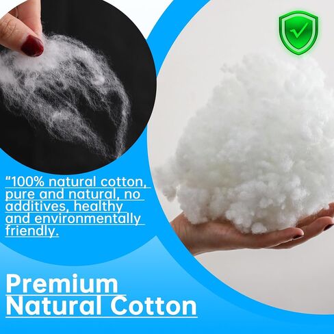 Premium High-Loft Polyester Fiber Fill -Ultra Soft & Hypoallergenic Stuffing for Pillows, Stuffed Animals,DIY Crafts, Cushions-Non-Clumping,High Resilience Pillow Stuffing Material (60g/2.1oz) in Saudi Arabia