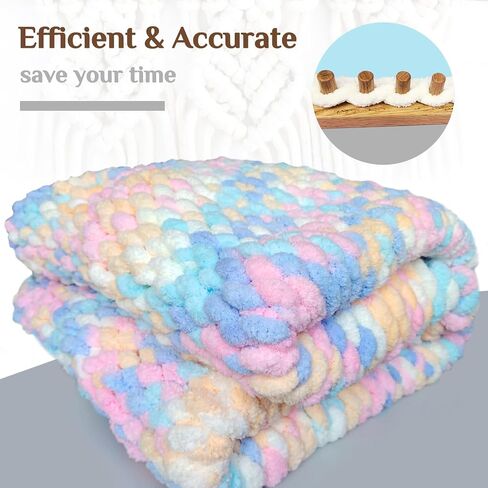 YBHJKL 31.5'' Chunky Blanket Loom,Chunky Yarn Wood Loom,Chunky Yarn Loom for Blankets,Square Knitting Loom,Design Engraving Patterns Loom in Saudi Arabia