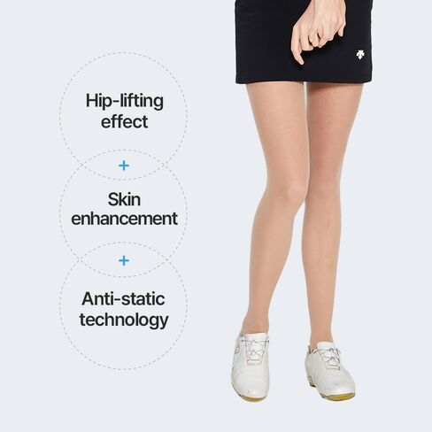 Dalot Women's Non slip Sheer Tight for Outdoor Activities - UV Protection, Soft and Stretchy Tights with Reinforced Sole of The Foot (30D Leggings Coffee) in Kuwait