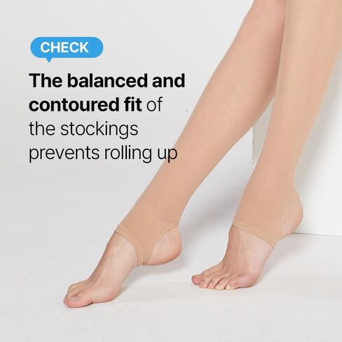 Dalot Women's Non slip Sheer Tight for Outdoor Activities - UV Protection, Soft and Stretchy Tights with Reinforced Sole of The Foot (30D Leggings Coffee) in Kuwait
