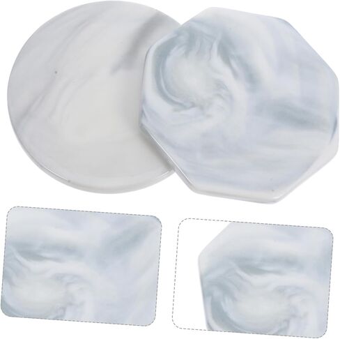 DOITOOL 2Pcs Marble Wax Seal Stamp Plates Heat Resistant Sealing Pads for Home Use Multi-Functional Drink Coasters for Weddings and Events in Saudi Arabia