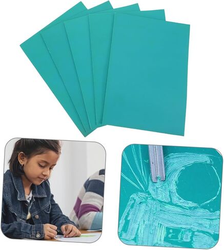 Tofficu 6 قطع صبي فتاة PVC نحت لوحات مطاطية أدوات الطباعة للفنون مادة آمنة لصبي فتاة الخيال الإبداعي لمشاريع المبتدئين in Kuwait