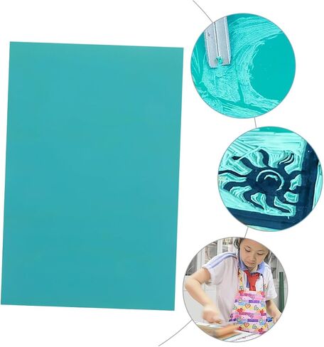 Gadpiparty 6Pcs Sheets Beginner Carving Rubber Sheets for Durable Printmaking Carving Tools PVC Material for DIY Projects for Parent Activities and Art Exploration in Saudi Arabia