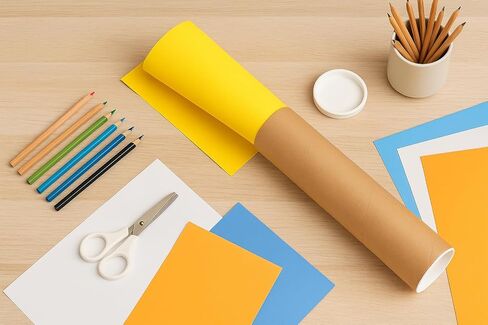 Mailing Tubes 4 in x 24 in Standard Duty with End Caps. For Storage or Shipping of documents, artwork, or other fragile items. Made in USA from 100% Recycled Kraft Paper (1) in Saudi Arabia