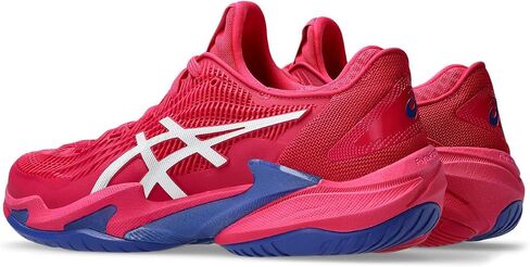 ASICS Women's Court FlyteFoam 3 Tennis Shoe, 9, White/Sun Coral in Saudi Arabia